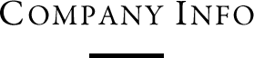 COMPANY INFO